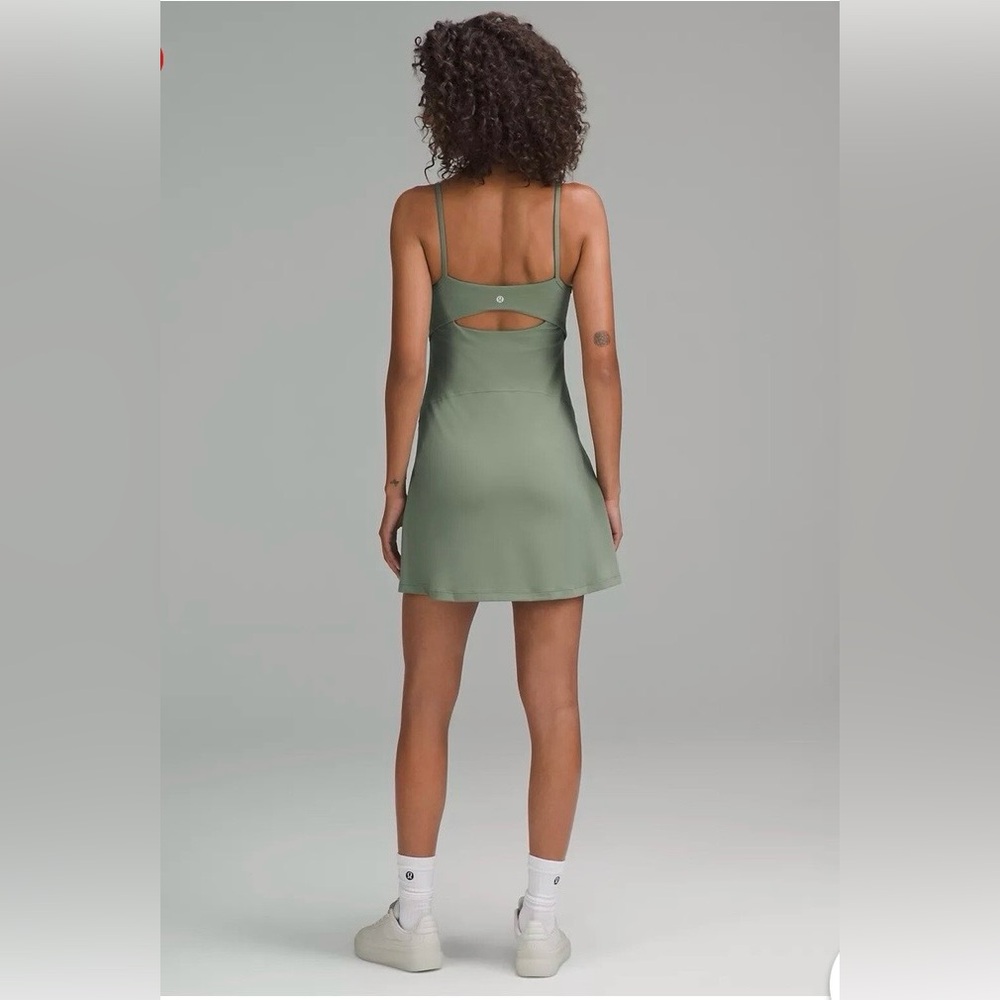 Lululemon Athletica Align Cami Strap Dress in Eucalyptus Green NWT! - Picture 2 of 11